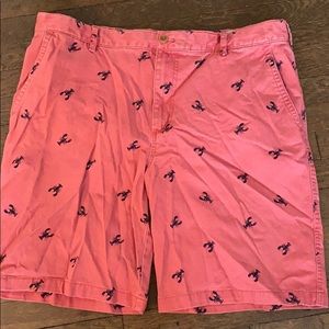 Men’s Izod size 42 salmon shorts, navy lobsters